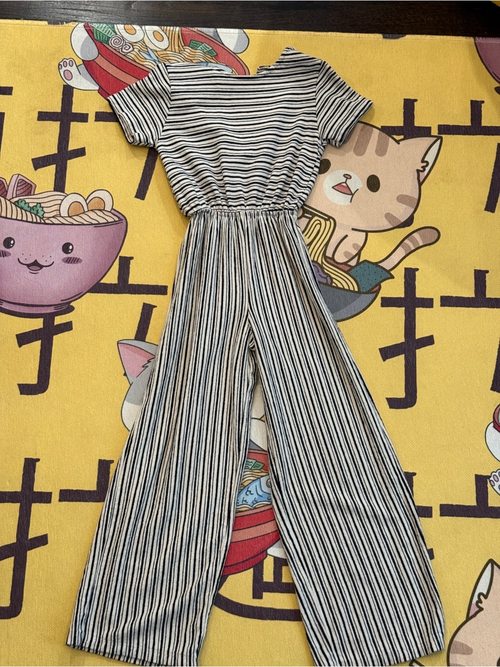 Zara Black & White Striped Top